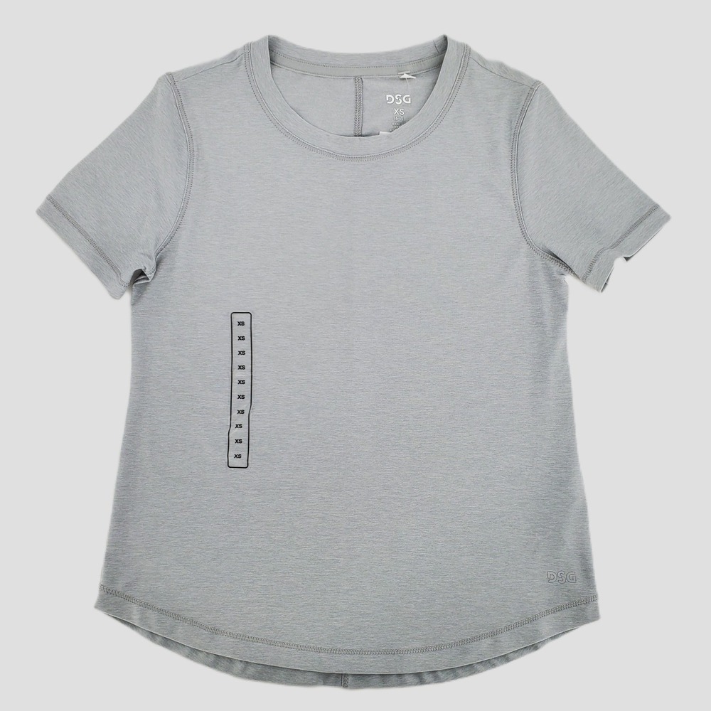 DSG Girls Size‎ XSmall Movement Light Heather Grey Short Sleeve Athletic T-Shirt